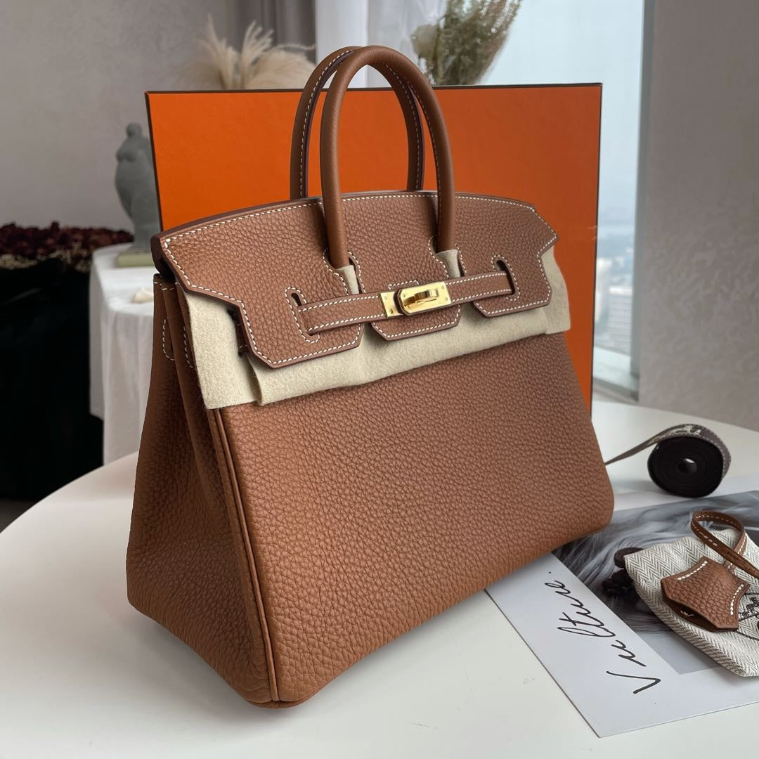 Brand New Birkin 25 (Gold Togo) Gold Hardware, 2022