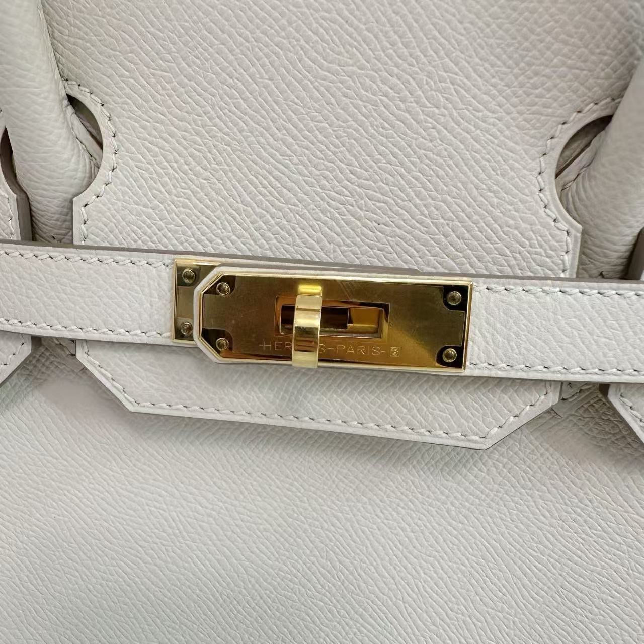 Like New Hermes Birkin 30 Craie Epsom Leather Gold Hardware 2020